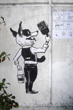 Fox Stencil Endlass Canvas