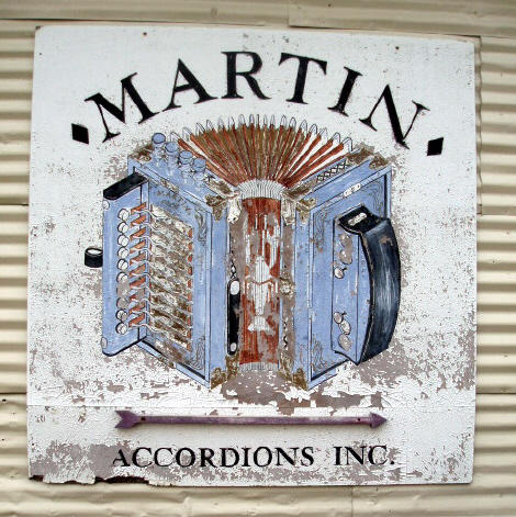 Martin Accordions Sign