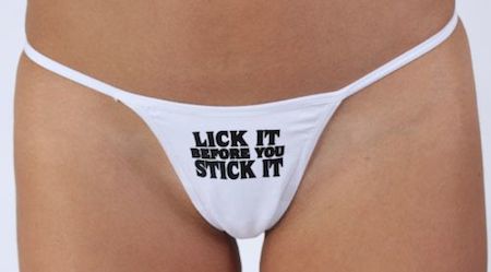 Adult lick it before you stick it