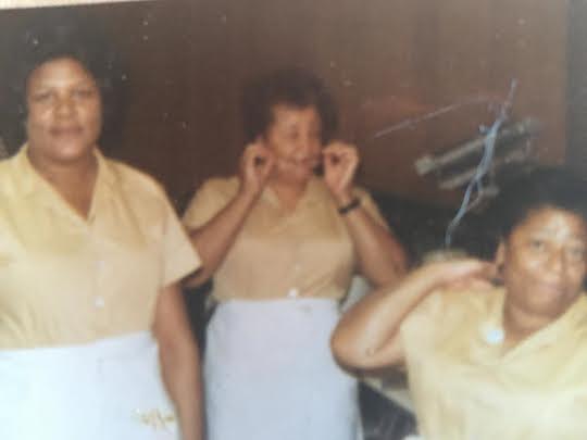 Hilda Moore, Jonitta Harris, and Mary Lou COlins