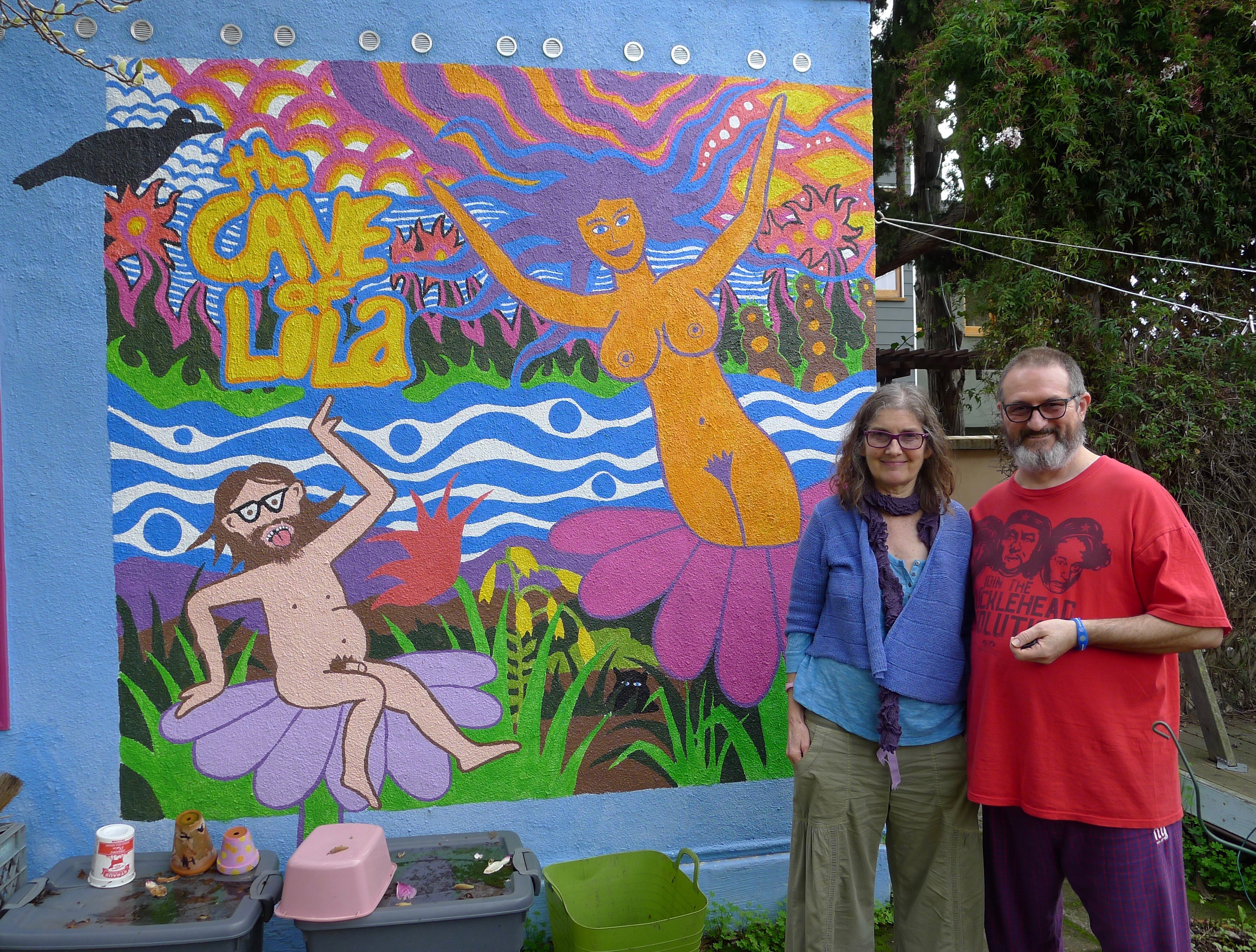 Linda Mac and Mike LaBash in front of studio. Photo: Colleen Neff