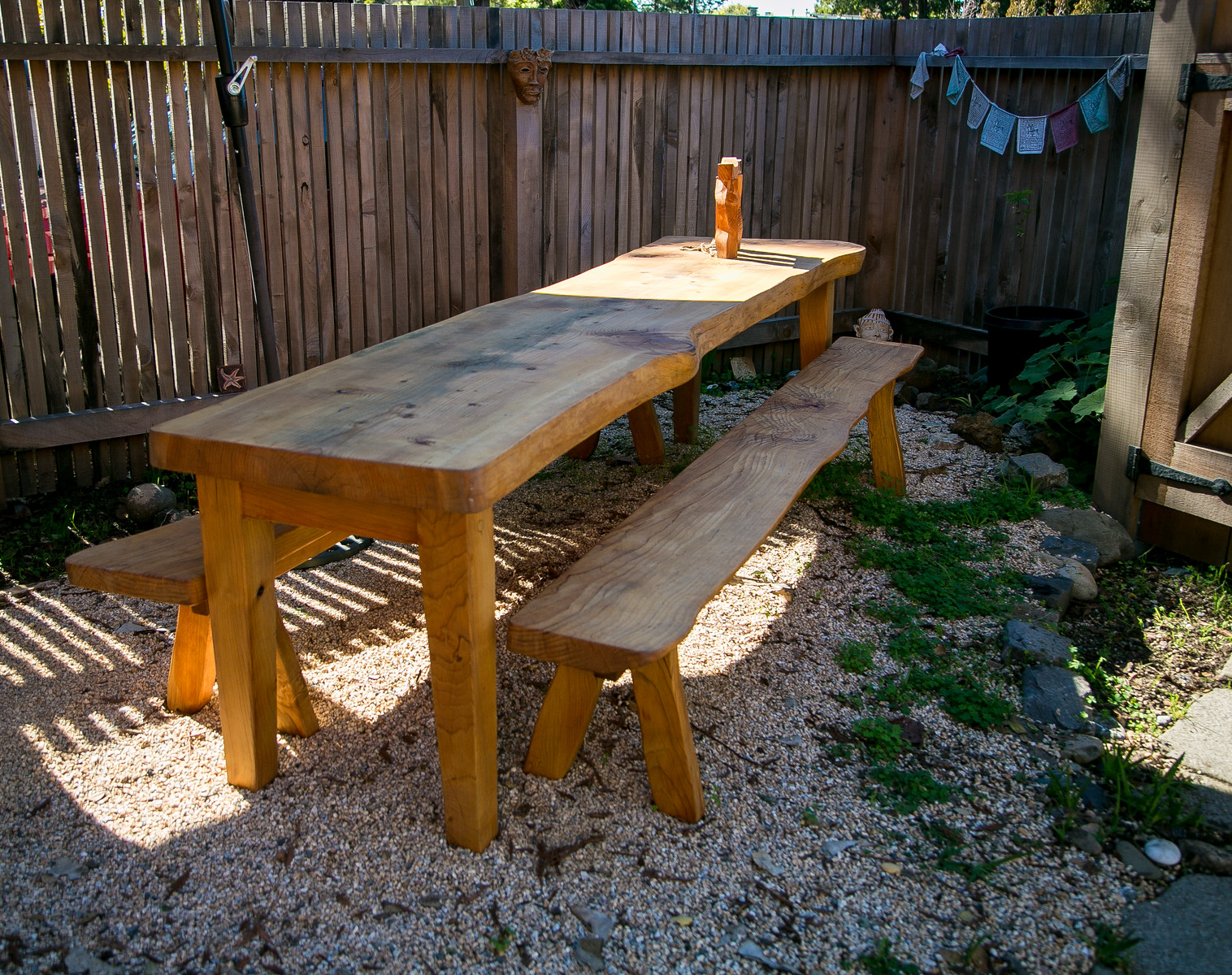 Cedar table, 1309 Walnut