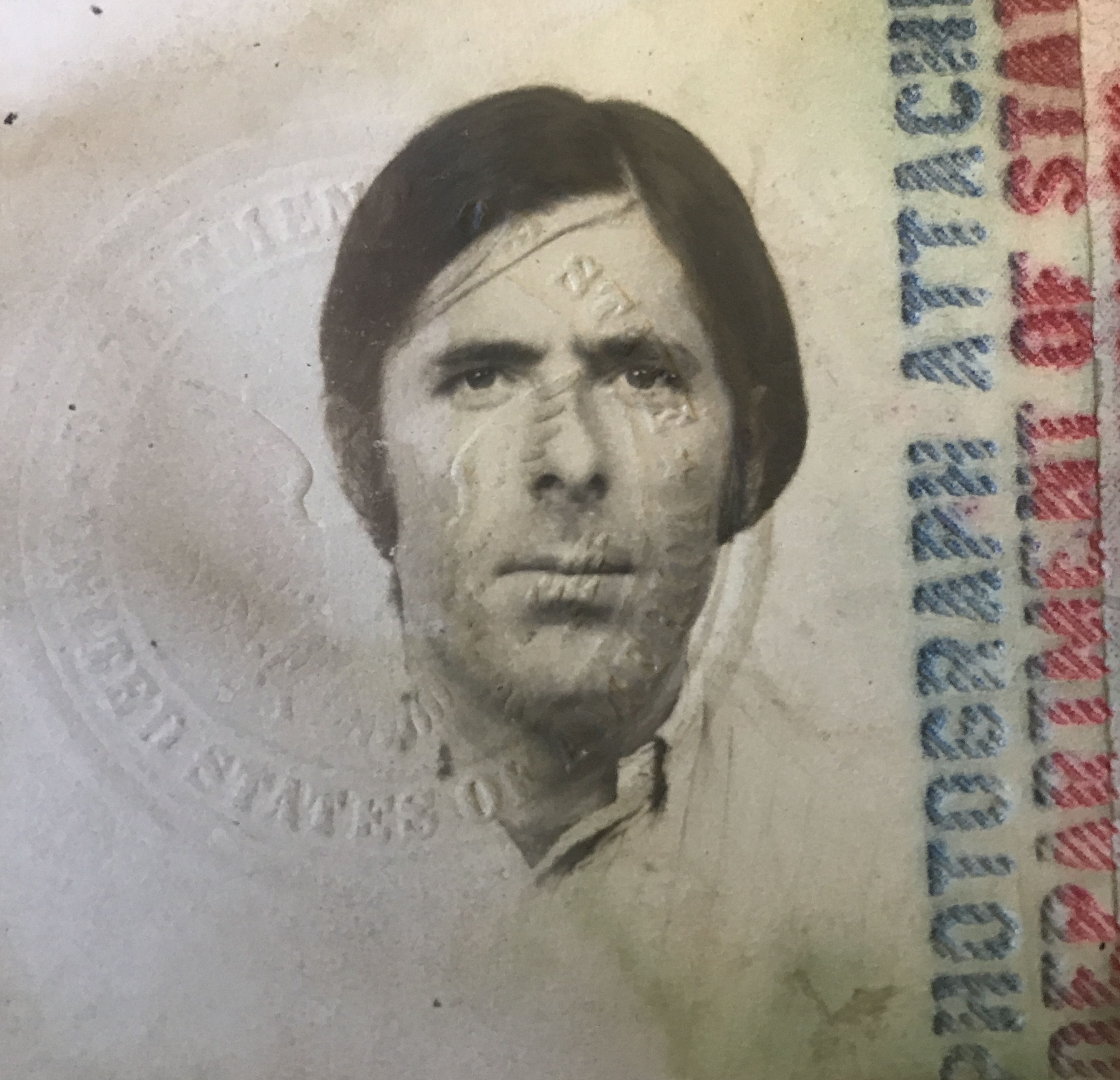 1964 passport photo courtesy of Michael Delacour.