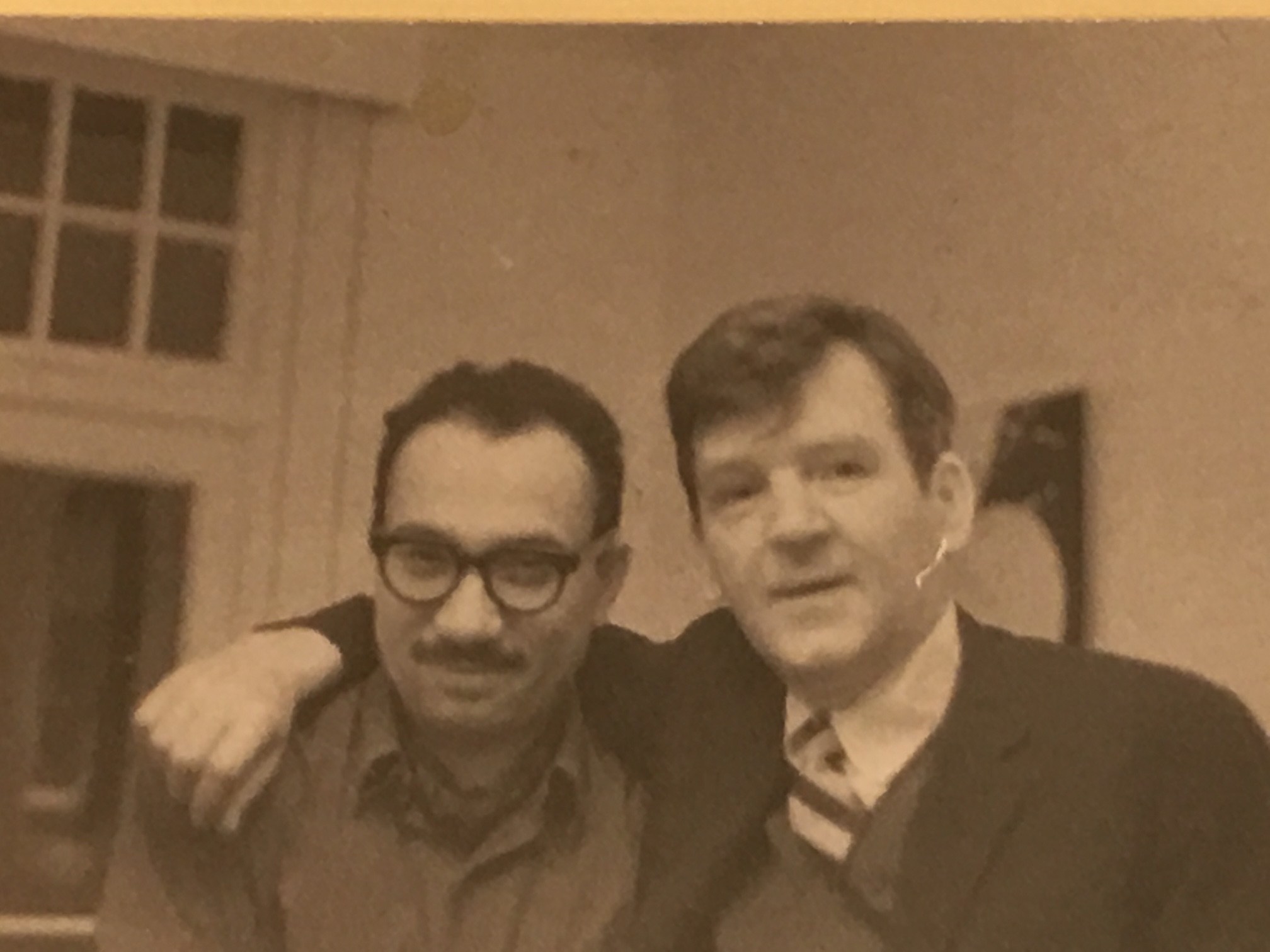  Richard Gibson, left, and Robert Taber, right, (Credit: Richard Gibson Papers, George Washington University)