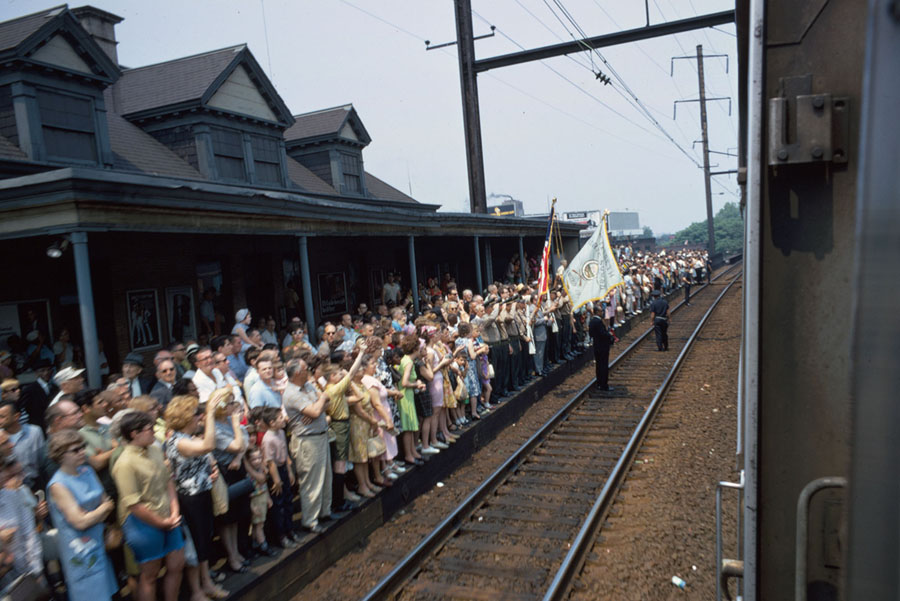Funeral train, Elizabeth, New Jersey